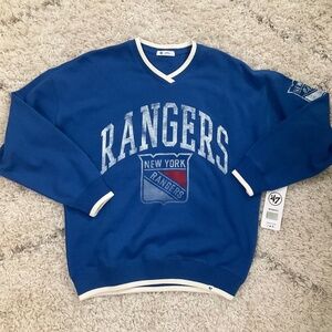 New York Rangers Hockey COOPERSTOWN WAX PACK DAZE EIGHTIES '47 PULLOVER WOMENS S